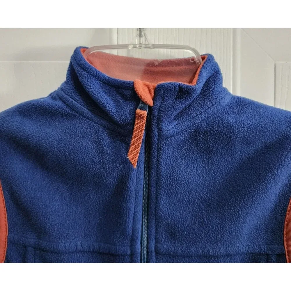 Gander Mountain Toddler Boys Zip‎ Up Sleeveless Zip Up Fleece Vest Blue Size 2T